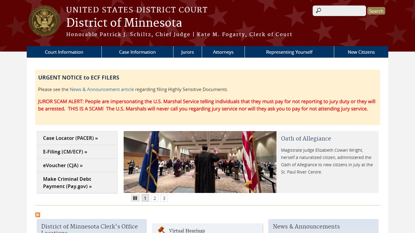 District of Minnesota | United States District Court